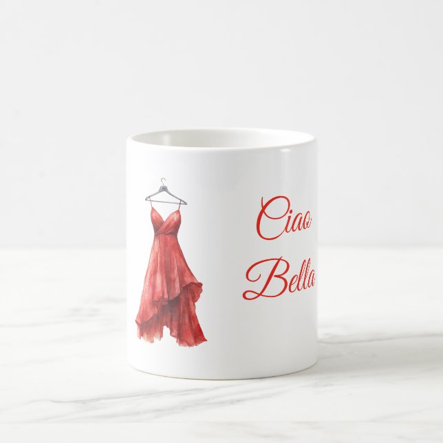 Caneca De Café Red Dress Ciao Bella (Centro)