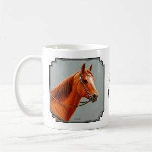 Caneca De Café Red Dun Chestnut Sorrel Western Quarter Horse
