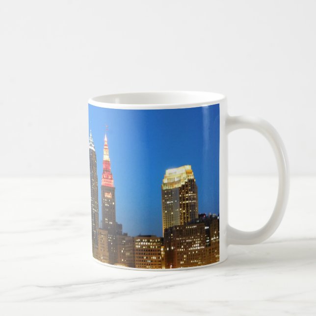 Caneca De Café Red e Dourada Cleveland OH Mug (Direita)