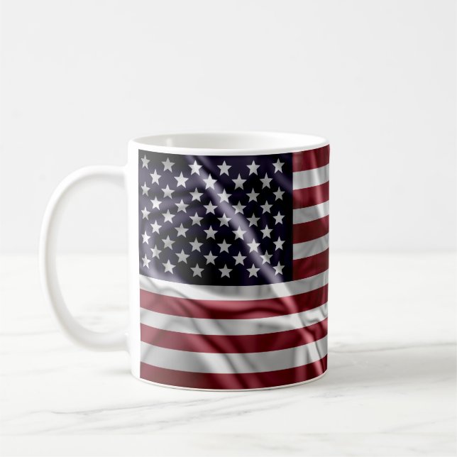 Caneca De Café Red Flag Americano, White Stripes e Starry Blue (Esquerda)