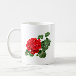Caneca De Café Red Geranium brilhante