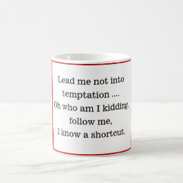 Caneca De Café Red Gingham Modern de Cotação Diária