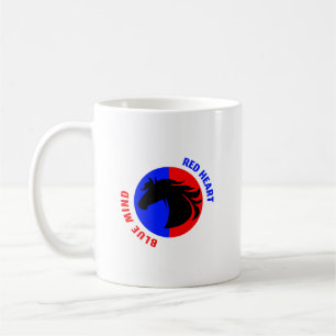 Caneca de Café Red Heart Blue Mind