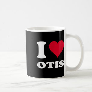 Caneca De Café Red Heart I Love Otis