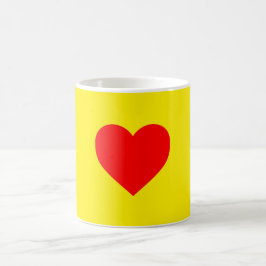 Caneca De Café Red Heart Pop Art