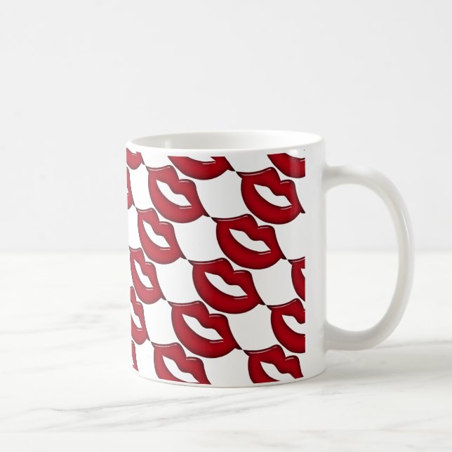 Caneca De Café Red Hot Lábios Mug (Direita)