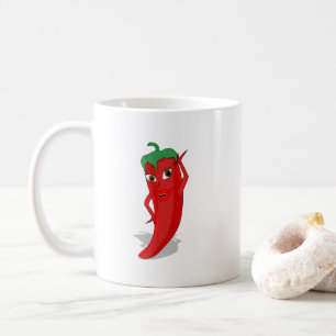 Caneca De Café Red Hot Pepper Diva