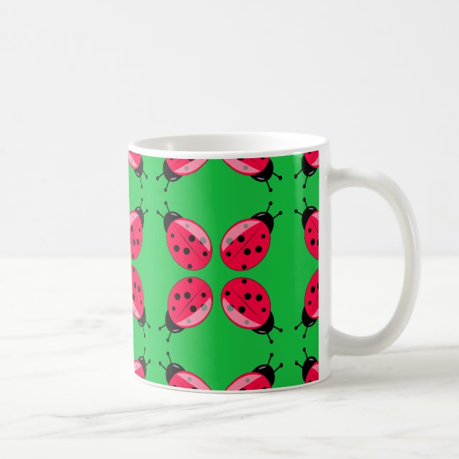 Caneca De Café Red Ladybugs (Direita)