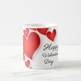 Caneca De Café Red Love Heart Shape Day