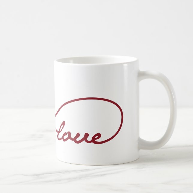 Caneca De Café Red Love Infinity Mug (Direita)