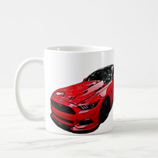 Caneca De Café Red Mustang S550 (Esquerda)