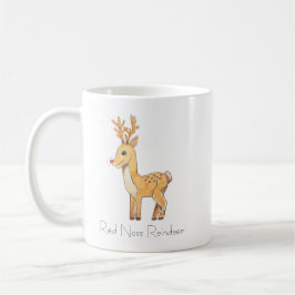 Caneca De Café Red Nose Reindeer 