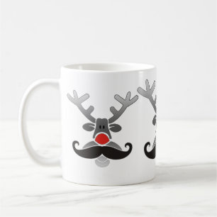 Caneca De Café Red Nosed com bigode