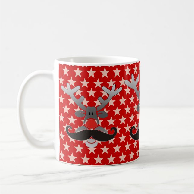 Caneca De Café Red Nosed com bigode (Esquerda)