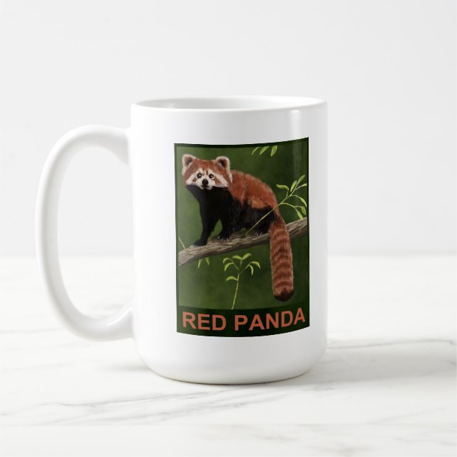 Caneca De Café Red Panda (Esquerda)
