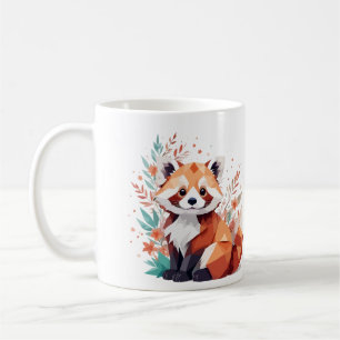 Caneca De Café Red Panda Brincando Adorável Alegria Animal Colori