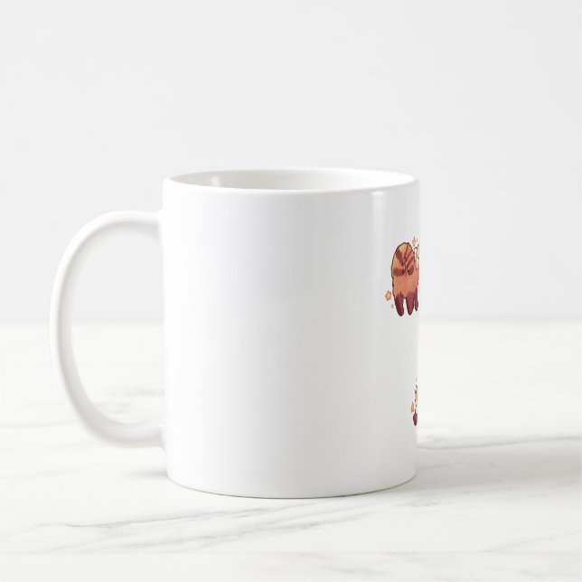 Caneca De Café Red panda Delight � Bela Arte Animal (Esquerda)