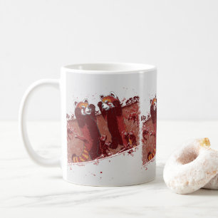 Caneca De Café Red Panda Fury