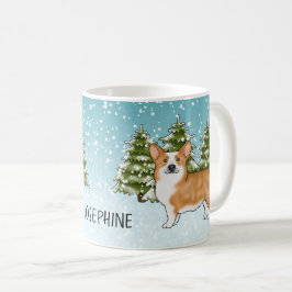 Caneca De Café Red Pembroke Welsh Corgi Natal