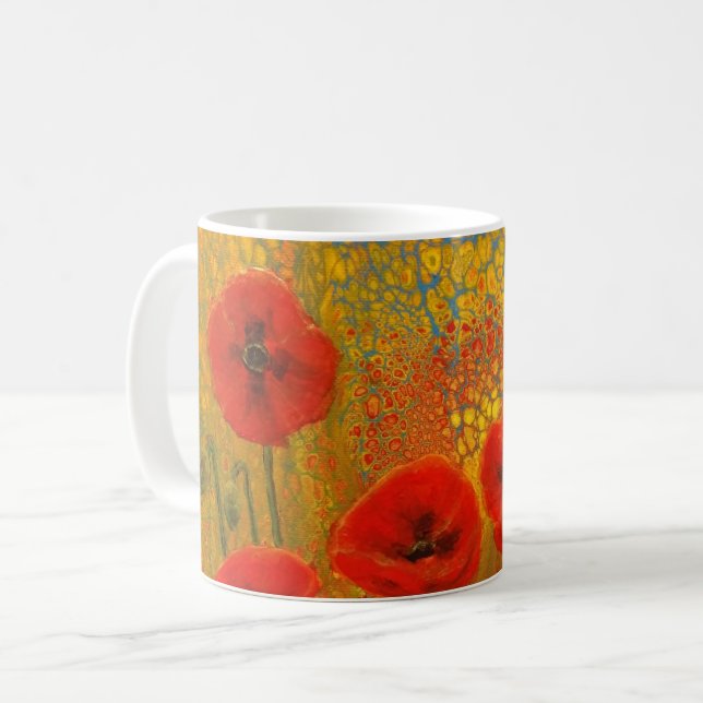 Caneca De Café Red Poppy Mug (Frente Esquerda)
