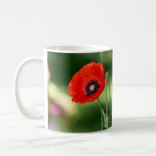 Caneca De Café Red Poppy Seed Mug