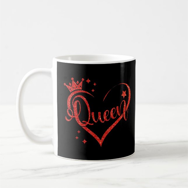Caneca De Café Red Queen Of Heart Mating Outfits Love W (Esquerda)