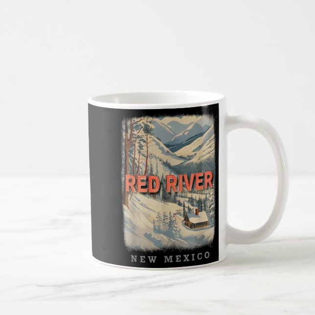 Caneca De Café Red River New Mexico Nm Skiing Extravaganza Sd778 (Direita)