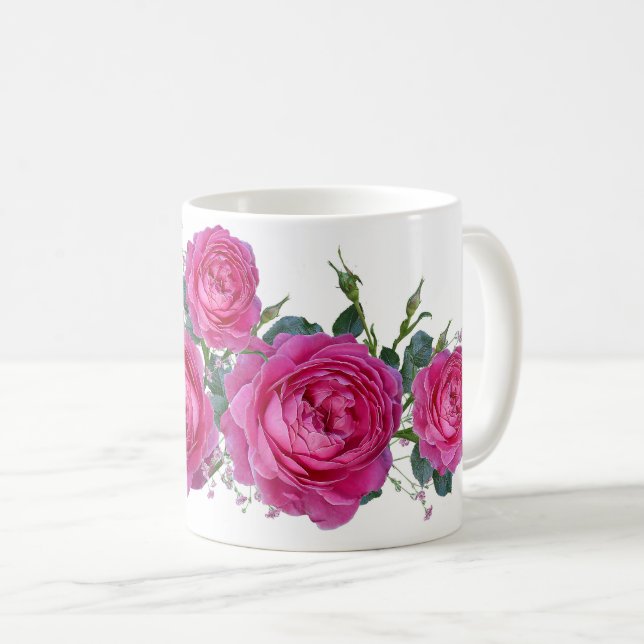 Caneca De Café Red roses (Frente Esquerda)