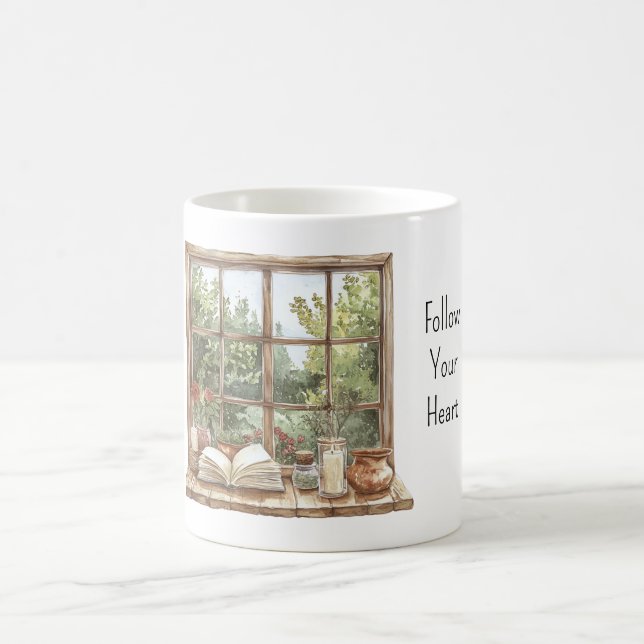Caneca De Café Red Roses Window (Centro)
