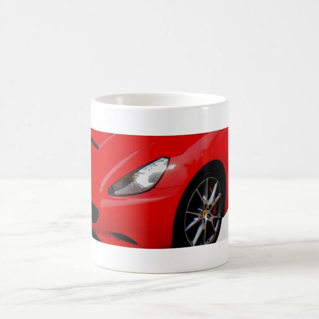 Caneca De Café ~Red Sportscar~ MUG, PERSONALIZE A TI! (Centro)