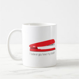 Caneca De Café Red Stapler Mug