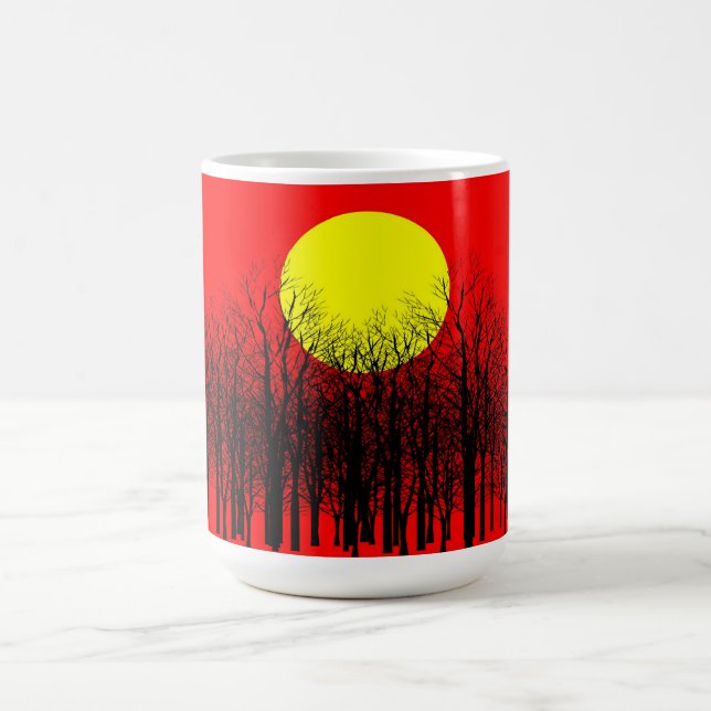 Caneca De Café Red Sunset Mugs (Centro)