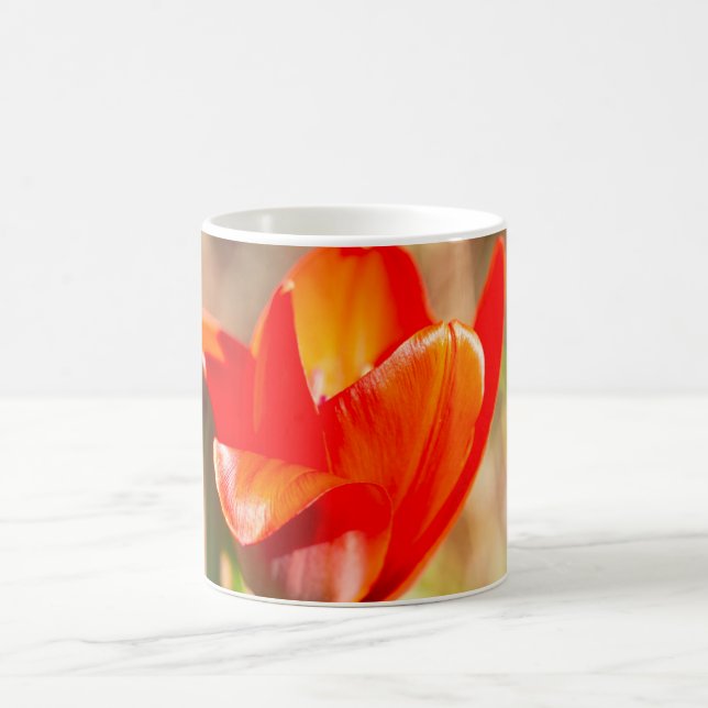 Caneca De Café Red Tulip Blossom (Centro)