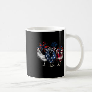 Caneca De Café Red White E Blue 4 De Julho Americano