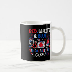 Caneca De Café Red White E Blue Medical Istw Tripulante Feliz 4º