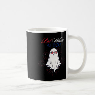 Caneca De Café Red White E Boo Fantasma 4 De Julho Independência