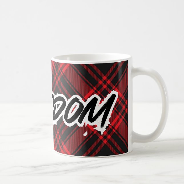 Caneca De Café Red Xadrez Freedom Mug (Direita)