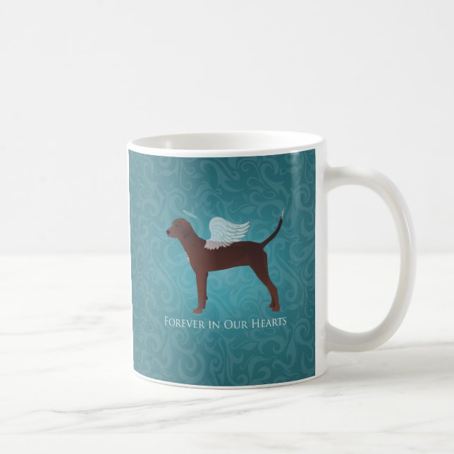 Caneca De Café Redbone Coonhound Pet Memorial Angel Dog (Direita)