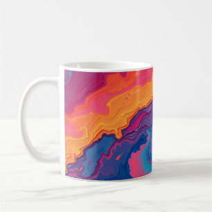 Caneca De Café Redemoinho Abstrato