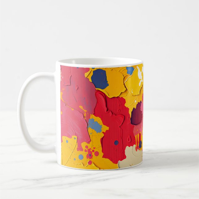 Caneca De Café Redemoinho Abstrato (Esquerda)