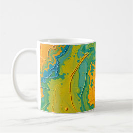 Caneca De Café Redemoinho Abstrato