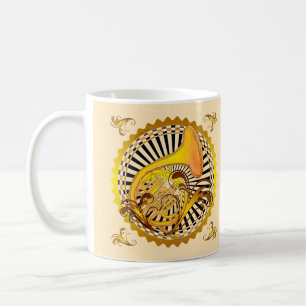 Caneca De Café Redemoinhos de Trompa Francesa