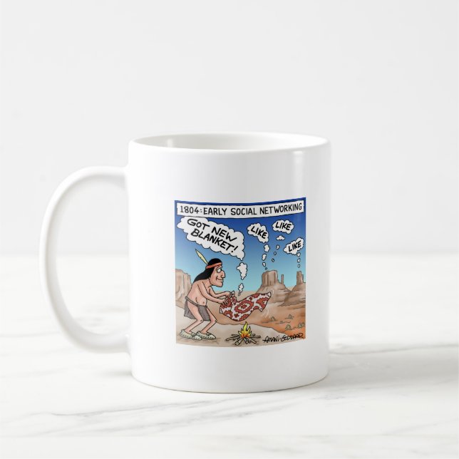 Caneca De Café Redes sociais precoces (Esquerda)