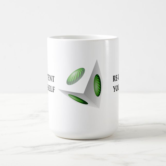 Caneca De Café Redesenhe-se Design 3D (Centro)