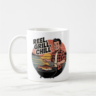 Caneca De Café Reel Grill — Enchimento, pesca e Dia de os pais de