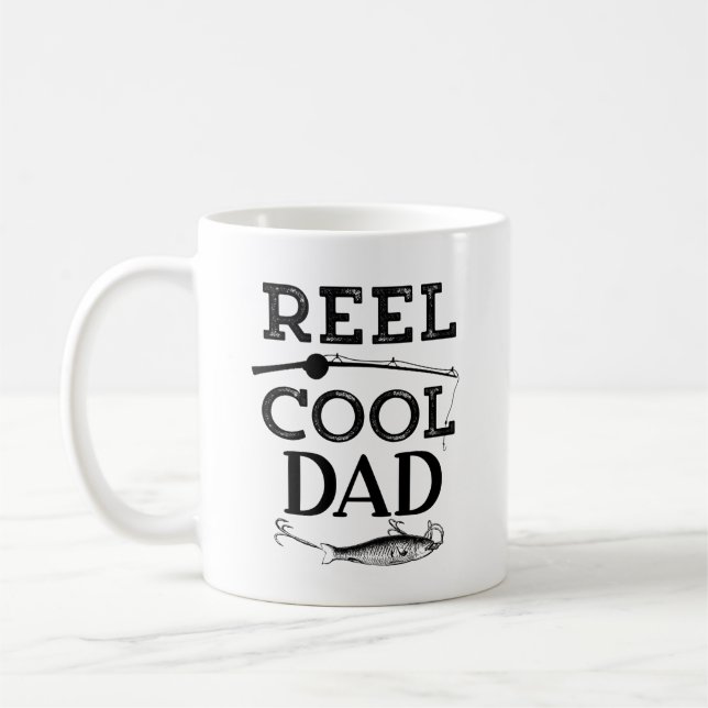 Caneca De Café Reel Legal Pai Engraçado Pesca Pun Punos Mens (Esquerda)