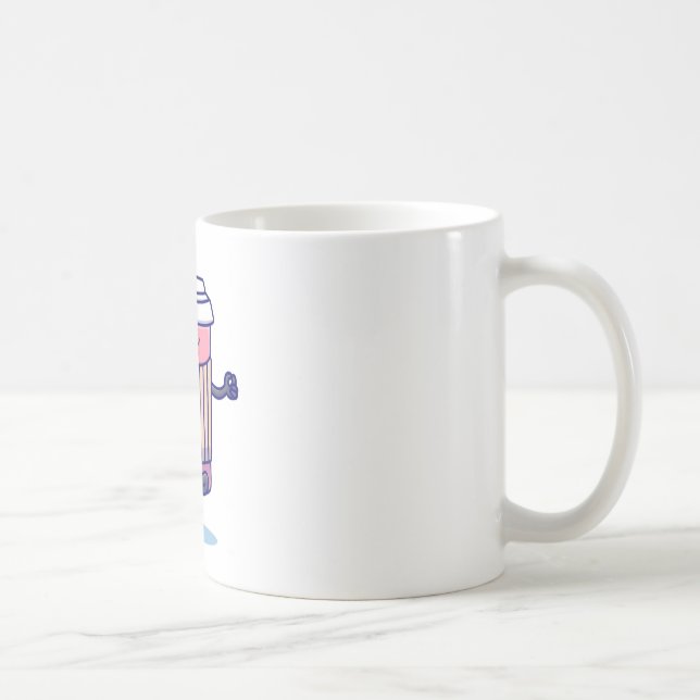 Caneca De Café Refaxamento da Taça de Café Cuta em Meditação (Direita)