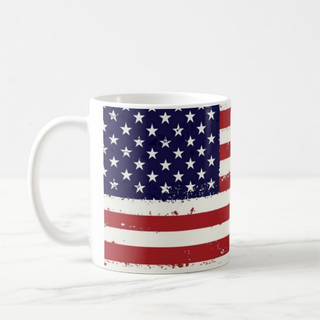 Caneca de café referente à cultura norte-americana (Esquerda)