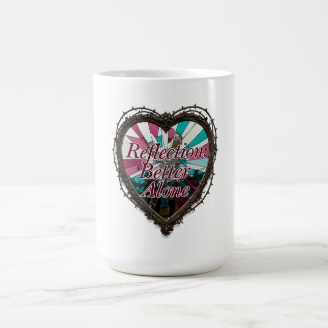Caneca De Café Reflection: Better Alone T-Shirt | Shattered Mirro (Centro)