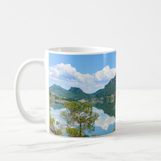 Caneca De Café Reflexão de Montanha do Lago Scenic (Esquerda)